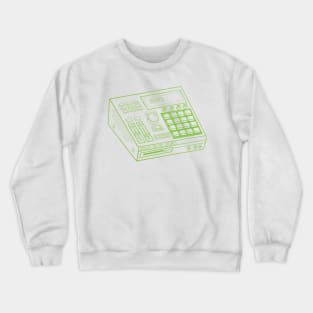 Beat Maker (Yellow Green Lines) Analog / Music Crewneck Sweatshirt